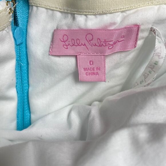 Lilly Pulitzer Betsey Jacquard Strapless Dress Size 0 - Picture 6 of 10